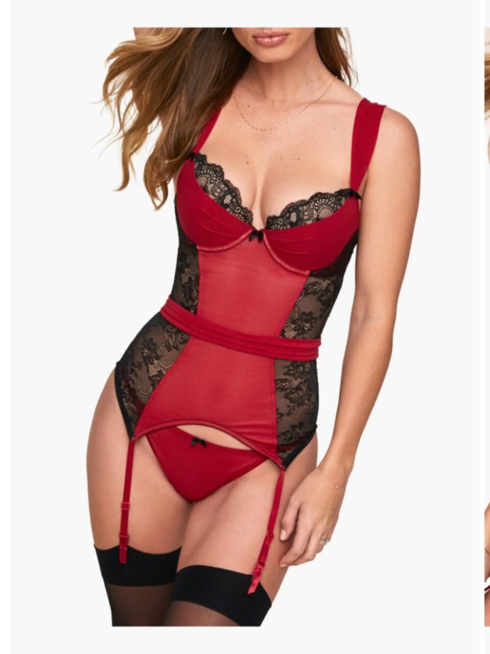 NWT - Adore Me Lingerie - Corina Push-Up Bustier & Thong